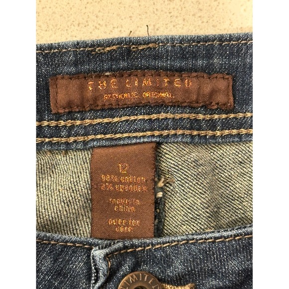 The Limited Womens Size 12 Denim Capri Jeans Medium Wash Blue Cropped - Picture 5 of 6
